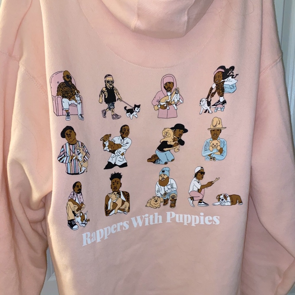 Rappers with Puppies Pink sweatshirt
